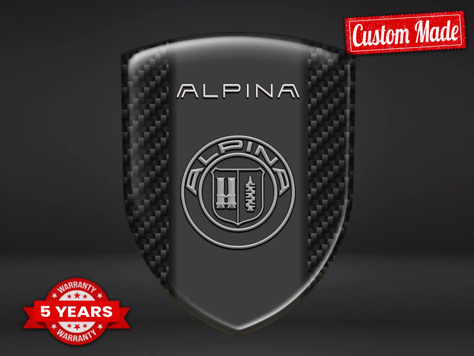 Alpina Fahrzeugaufkleber Robust Hochwertig Professionell